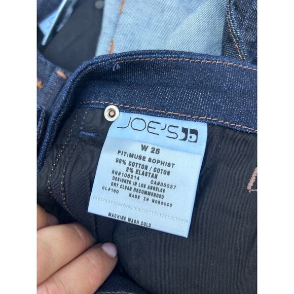 NWT Joe's Jeans The Muse Sophist Bootcut High Waist‎ Denim Dark Wash Size 25 - Picture 8 of 9
